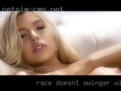 Race doesn't matter to swinger with black me whatsoever..